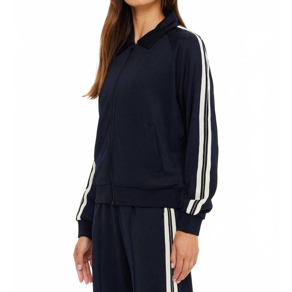 NEW THE UPSIDE empire pari zip jacket in black